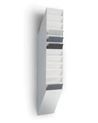 Držáky na prospekty Flexiboxx - 12 / A4 / bílý / na výšku