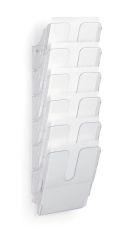 Durable  Držáky na prospekty Flexiplus - 6 / A4 / čirý / na výšku