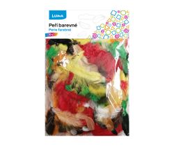 Luma  Peří barvené 10g - mix barev
