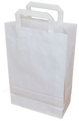 Tašky papírové kraft plochá ucha -  220 x 100 x 350 mm