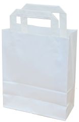 Tašky papírové kraft plochá ucha - 180 x 80 x 250 mm