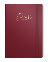Diář LUXI - A5 / denní / bordó