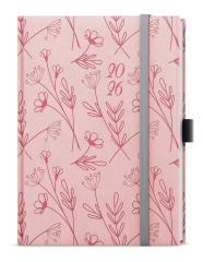 Diář VIVELA EXTRA - B6 / denní / kvítí