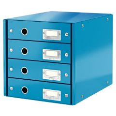 WOW Leitz  Zásuvkový box Leitz Click & Store - 4 zásuvky / modrá