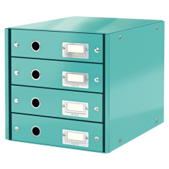 WOW Leitz  Zásuvkový box Leitz Click & Store - 4 zásuvky / ledově modrá