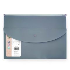 Spoko  Spisové desky se zipemSpoko ReLeaf Soft touch - A5+ / šedomodrá