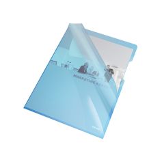 Zakládací obal A4 silný barevný - tvar L / modrá 25 ks