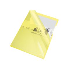 Zakládací obal A4 silný barevný - tvar L / žlutá 25 ks