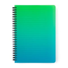 Blok kroužkový OMBRE - A5 / linka / zelená