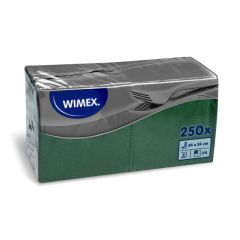 UNIPAP  Wimex papírové ubrousky koktejlové zelené 2-vrstvé 24 cm x 24 cm 250ks