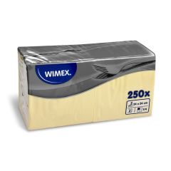 UNIPAP  Wimex papírové ubrousky koktejlové béžové 2-vrstvé 24 cm x 24 cm 250ks