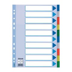 ESSELTE  Rozdružovač A4 plastový Esselte - barevný / 10 listů
