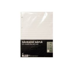 Náhradní náplně do kroužkových záznamníků - A5 / linka