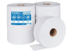 Papír toaletní PrimaSoft Jumbo bílý - průměr 230 mm