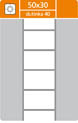 SK Label  Etikety pro termotransferové tiskárny - 50 x 30 mm / 3000 etiket na kotouči