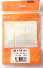 SK Label  Samolepicí etikety v sáčku - 27 x 20 mm / 150 etiket