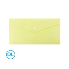 Spisové desky s drukem LUMA - DL / pastelová žlutá