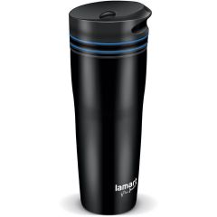 Termohrnek LAMART - černo-modrá / 360 ml