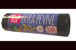 Pytle na odpad Vipor Top - 100x125cm / 240l / 10ks / 35my / černá / extra pevné