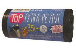 Pytle do koše Vipor Top - 50x60cm / 35l / 20my /15ks / černá / extra pevné