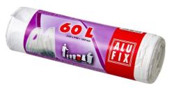 Alufix  Pytle do koše Alufix Standart se zavazováním - 64x71cm + 16cm / 60l / 12my / 12ks / bílá