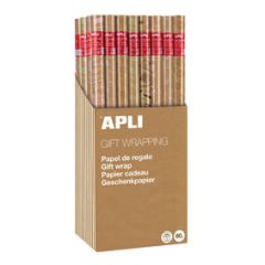 Papíry balicí APLI - 70 x 200 cm / kraft mix