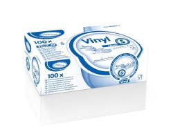 Ochranné rukavice vinylové - nepudrované / velikost S / 100 ks