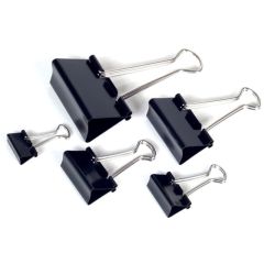 Klipy kovové černé - 32 mm