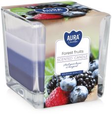 Vonná svíčka tříbarevná - Lesní ovoce