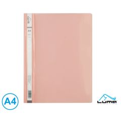 Rychlovazač A4 plastový LUMA - pastelová růžová