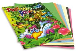 Barevné papíry A4 - nelepicí 8 listů