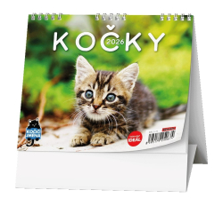 Baloušek  Kalendář stolní MINI Kočky / BSL9