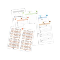 ADK  Náhradní vložky do diářů ADK - A6 / sada týdenní