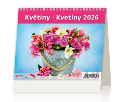 Helma 365  Kalendář stolní MINI Květiny / SM07