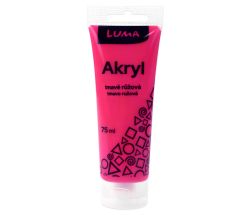 Akrylová barva LUMA - 75 ml / tmavě růžová