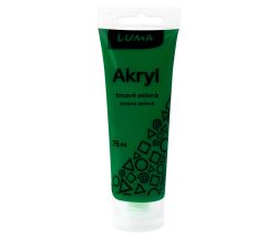 Akrylová barva LUMA - 75 ml / tmavě zelená