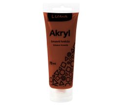 Akrylová barva LUMA - 75 ml / tmavě hnědá
