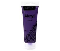 Akrylová barva LUMA - 75 ml / fialová