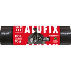 Alufix  Pytle na odpad Alufix Premium Mega - 70x100cm / 110l / 74my / 10ks / černá
