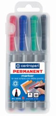 Popisovač Centropen Permanent 2836 B / sada 4 ks