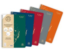 Clairefontaine  Blok kroužkový Clairefontaine forever A4 - linka / 60 listů / mix barev