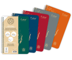 Blok kroužkový Clairefontaine forever A5 - linka / 60 listů / mix barev