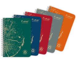 Blok kroužkový Clairefontaine forever A6 - linka / 60 listů / mix barev