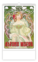 Helma 365  Kalendář nástěnný Alfons Mucha / N177