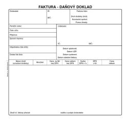 Baloušek  Faktura daňový doklad Baloušek A4 / 2/3 / 50 listů / NCR / PT200