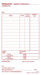 Baloušek  Paragon daňový doklad blok Baloušek 80 x 150 mm / nečíslovaný / 50 listů / NCR / PT010