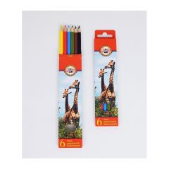 Pastelky Koh-i-noor Veselé dlouhé / 6ks