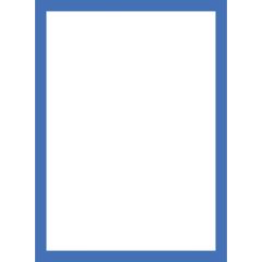 Magnetický informační rámeček LEAN - A4 / 230 x 317 mm / modrá / 10 ks