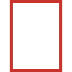 Magnetický informační rámeček LEAN - A4 / 230 x 317 mm / červená / 10 ks