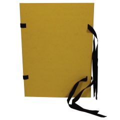 Spisové desky s tkanicí prešpánové - žlutá